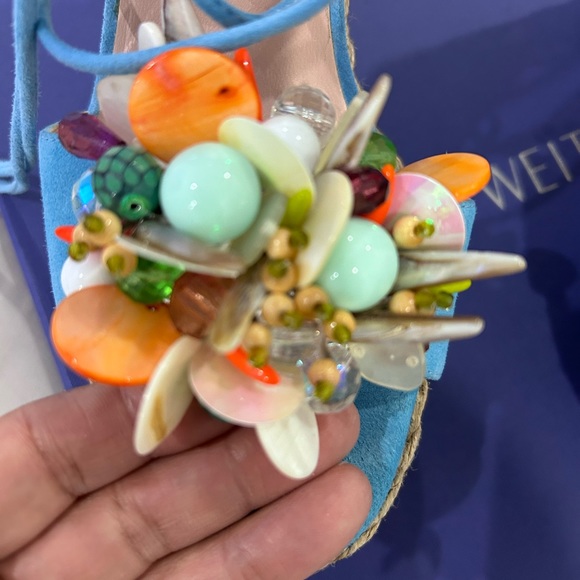 💰PRICE⬇️ STUART. WEITZMAN • Cake Wedge Sandal • sz 7 - Picture 5 of 10